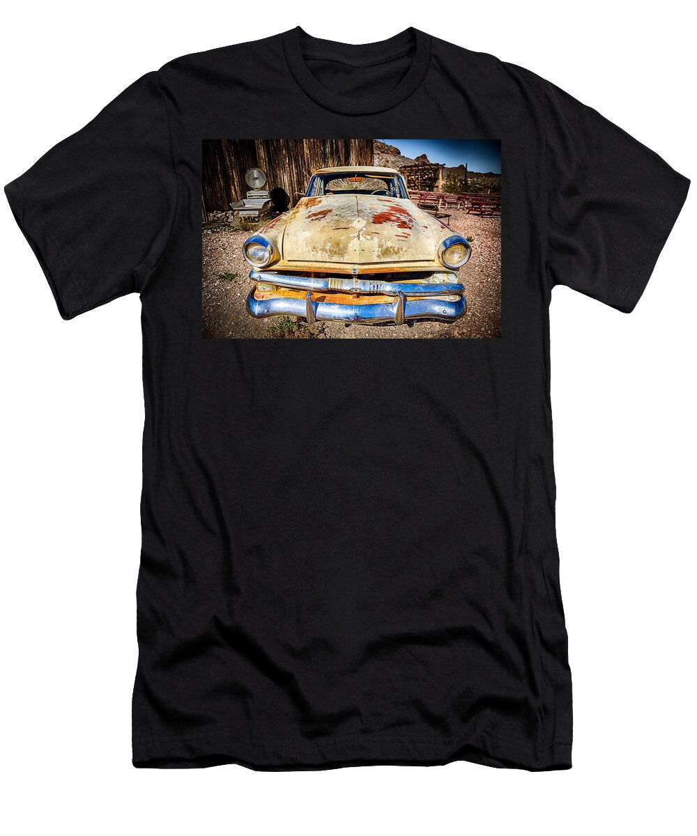 Nelson T-Shirt featuring the photograph Rusted Classics - Lop Sided Smile by Mark Rogers