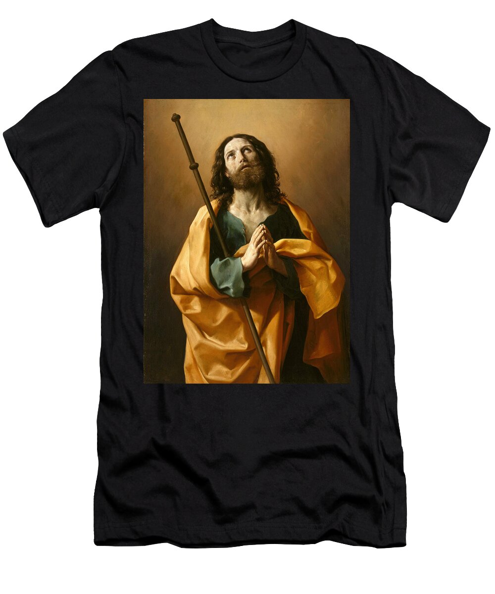 Guido Reni T-Shirt featuring the painting Saint James the Great by Guido Reni