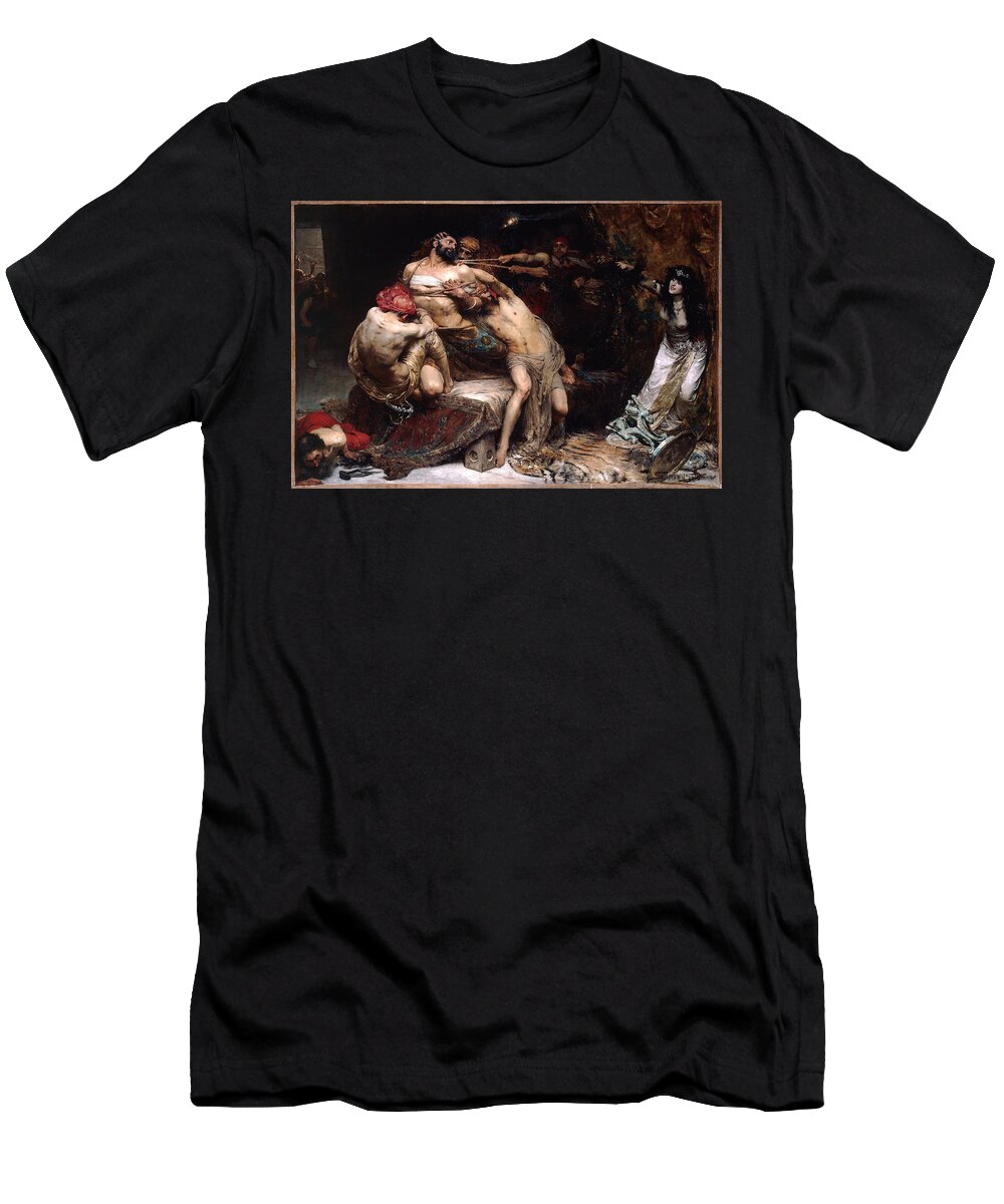 Solomon Joseph Solomon T-Shirt featuring the painting Samson by Solomon Joseph Solomon