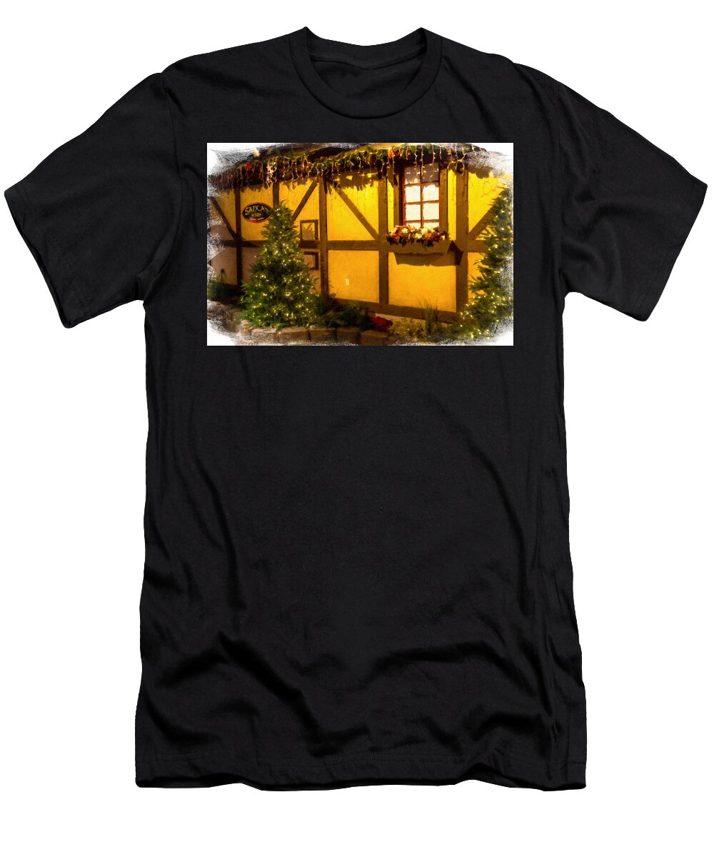 Santa T-Shirt featuring the photograph Santa's House by Will Wagner