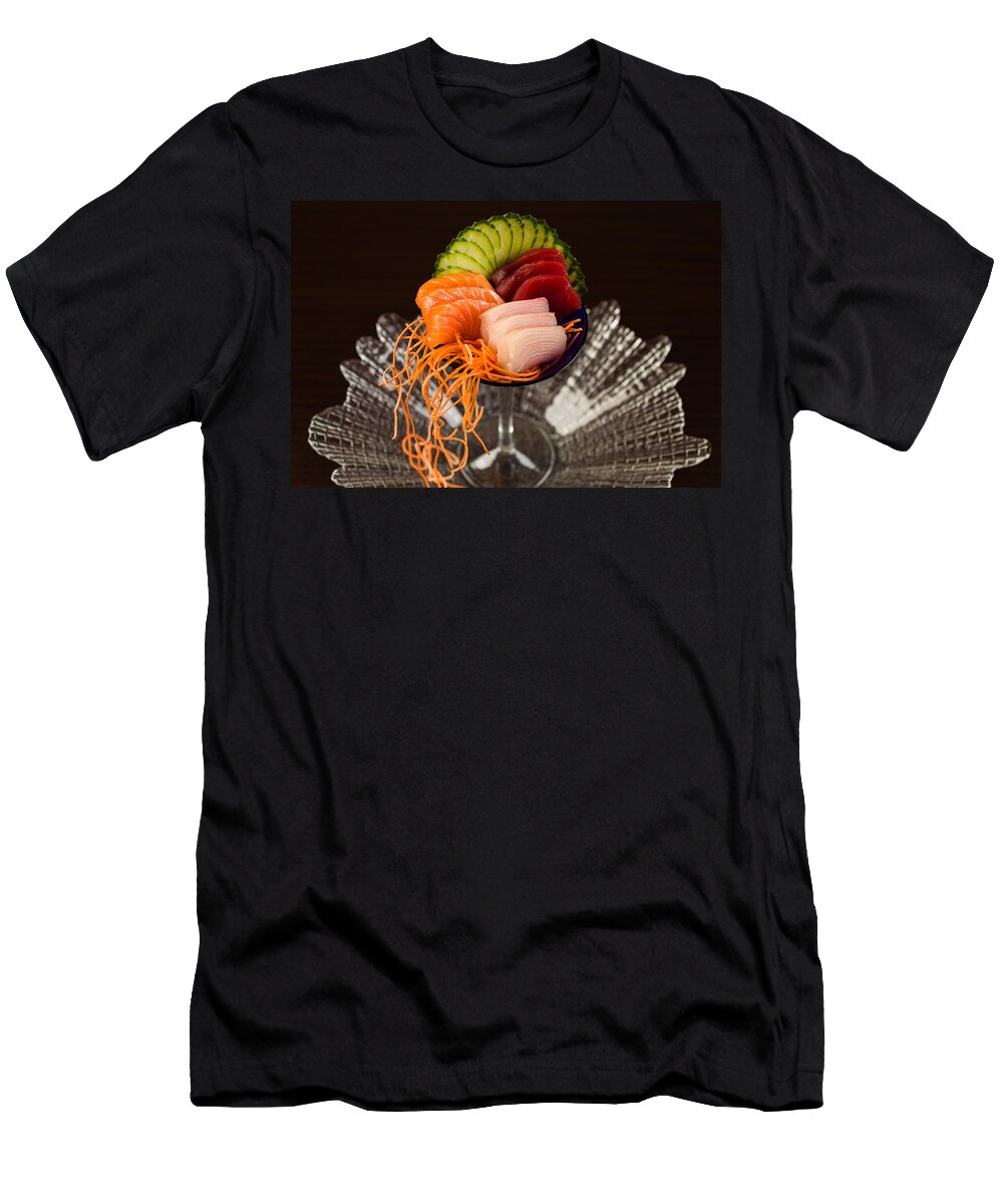 Asian T-Shirt featuring the photograph Sashimi Cocktail by Raul Rodriguez
