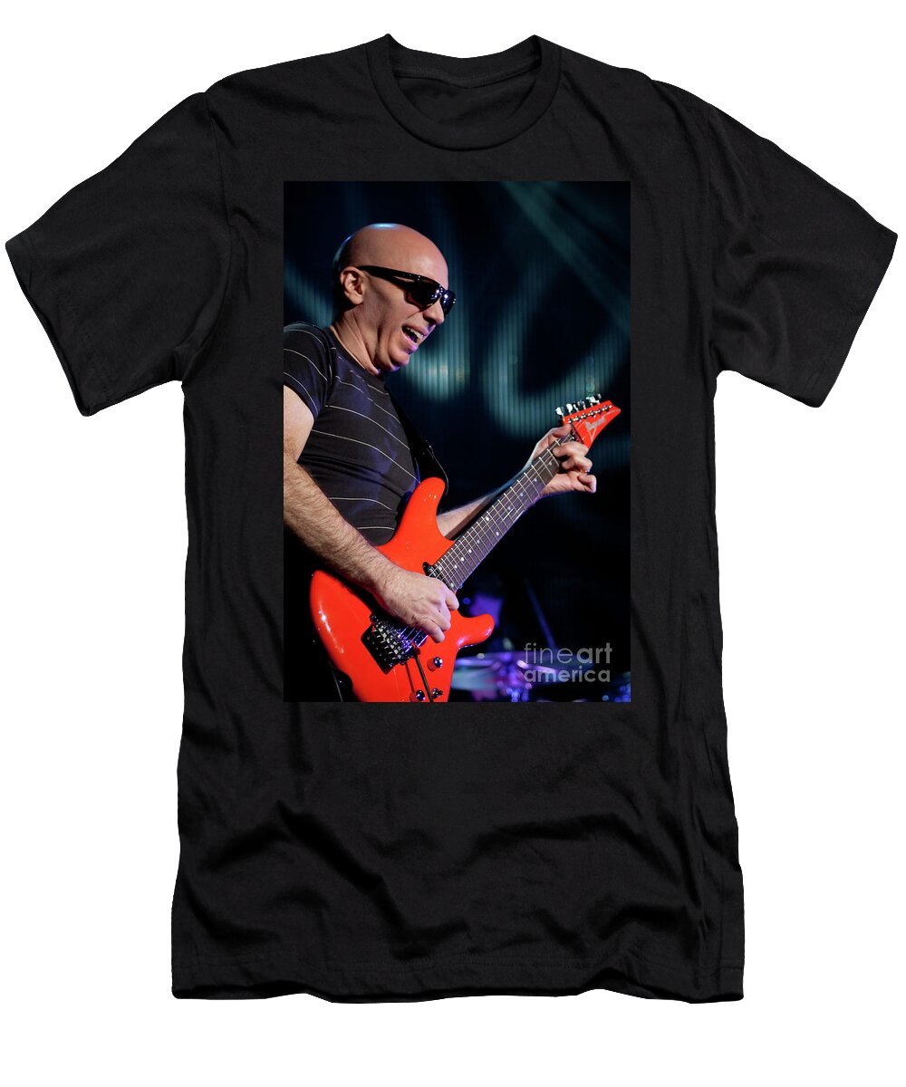 Joe Satriani T-Shirt featuring the photograph Satriani 3342 by Timothy Bischoff