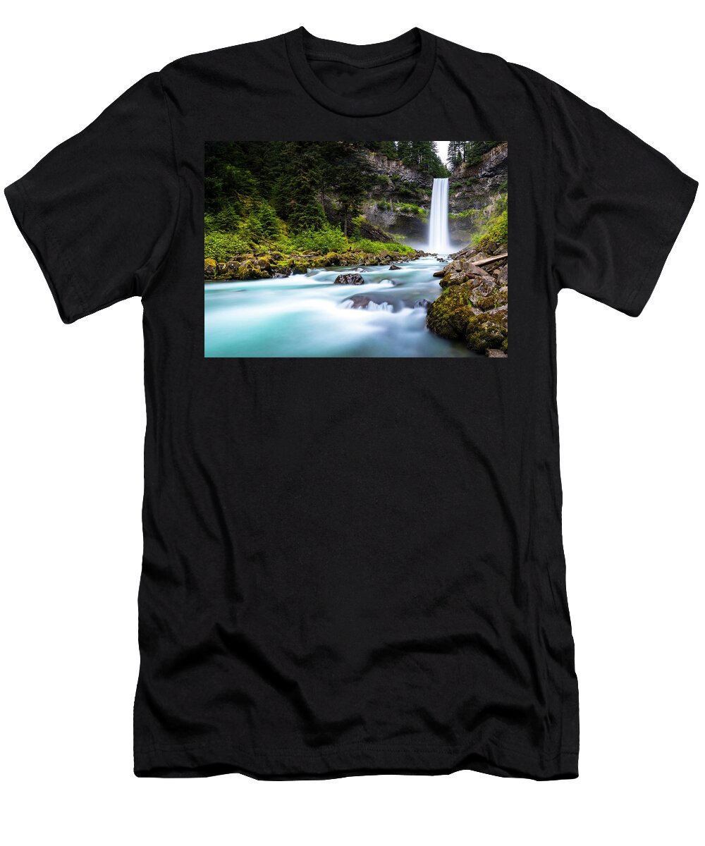 Whistler T-Shirt featuring the photograph Scenery Of Brandywine Falls, Whistler by Ben Girardi