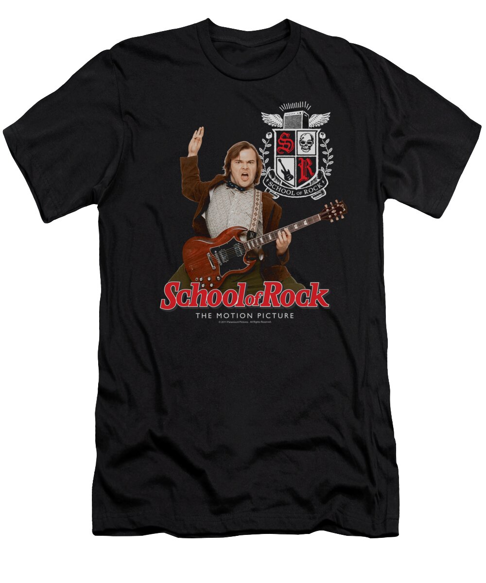 Celebrity T-Shirt featuring the digital art School Of Rock - The Teacher Is In by Brand A