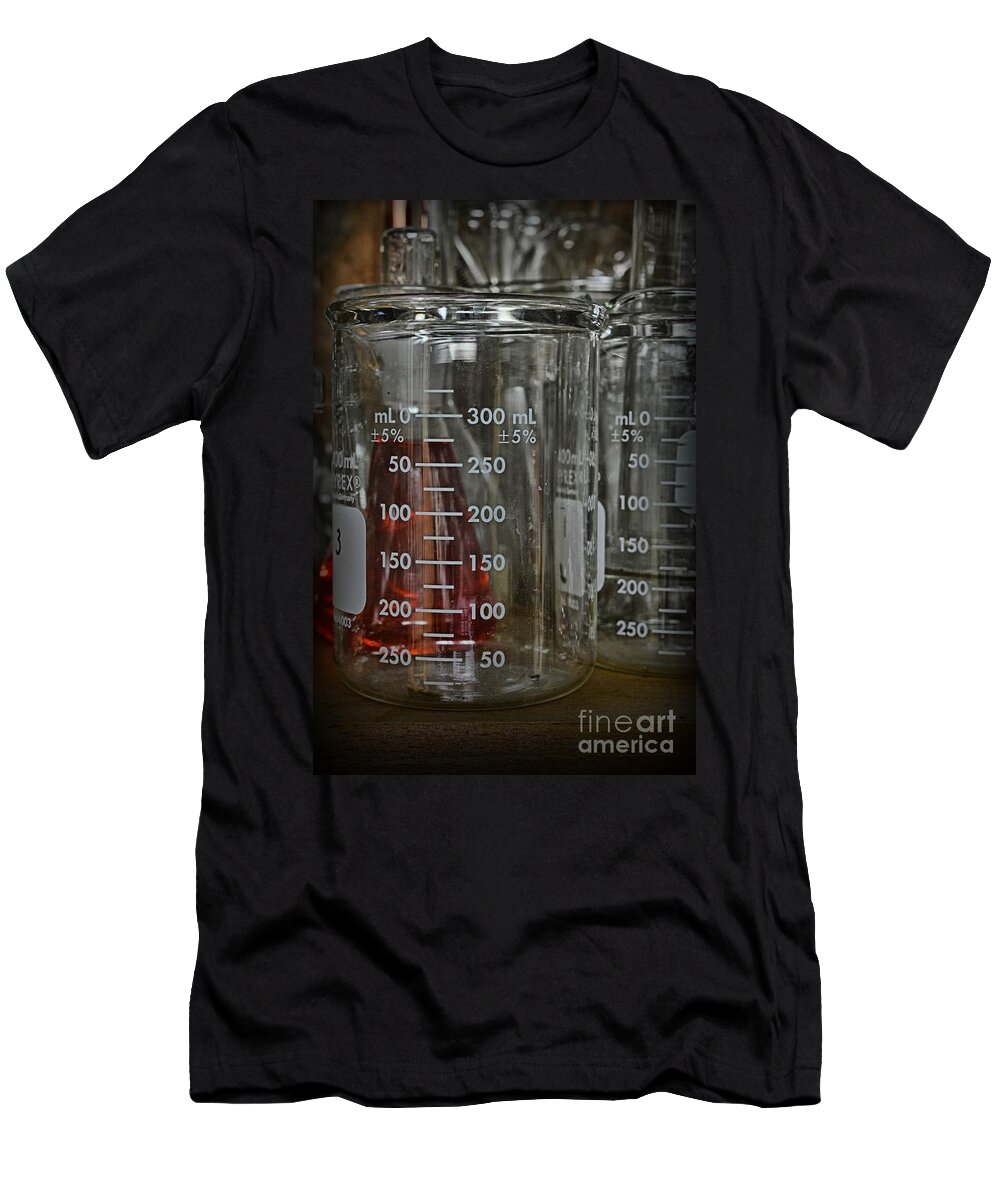 Paul Ward T-Shirt featuring the photograph Science Glass Beaker by Paul Ward