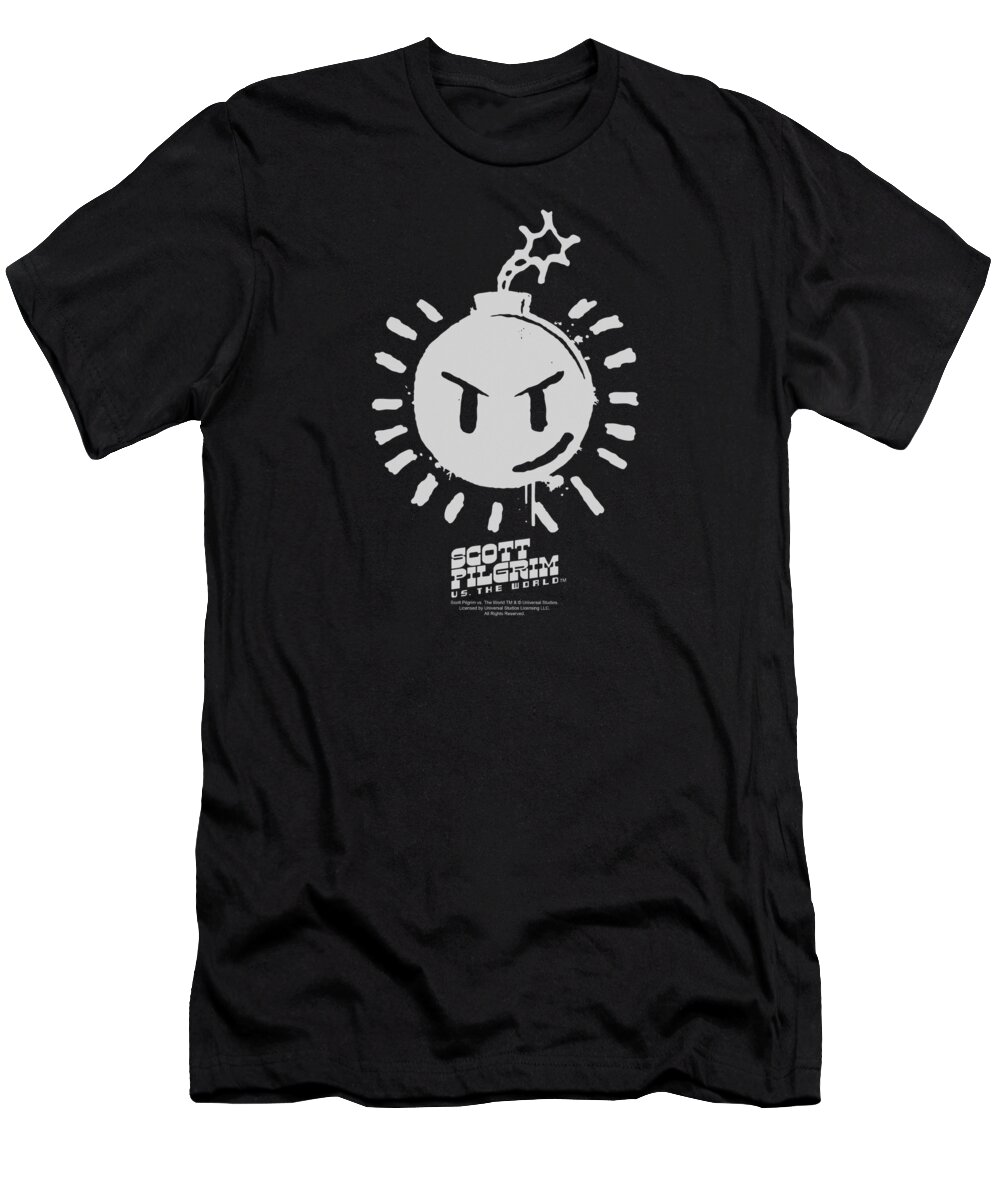 Scott Pilgrim T-Shirt featuring the digital art Scott Pilgrim - Sex Bob Omb Logo by Brand A