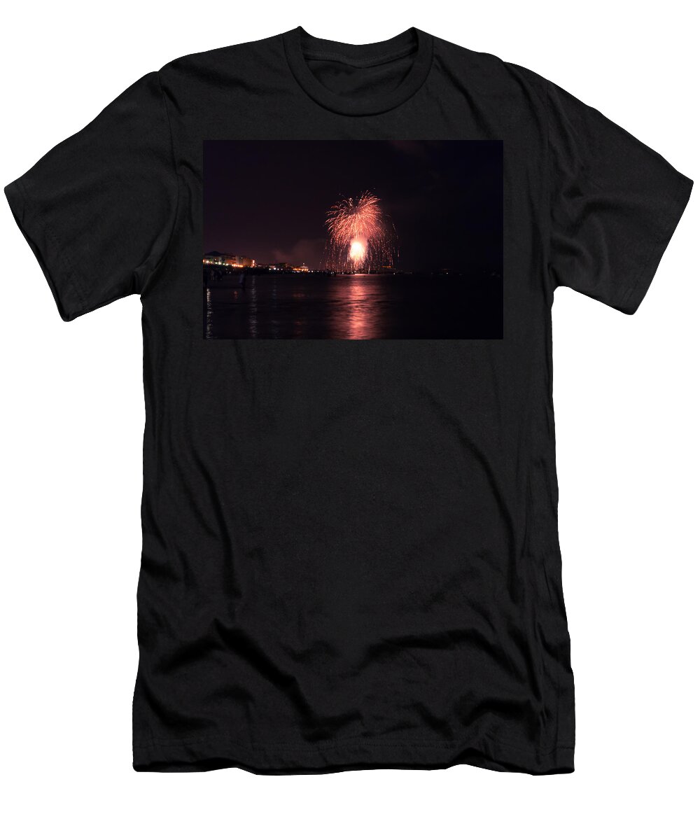 Fireworks T-Shirt featuring the photograph Sea of Fireworks by AM FineArtPrints