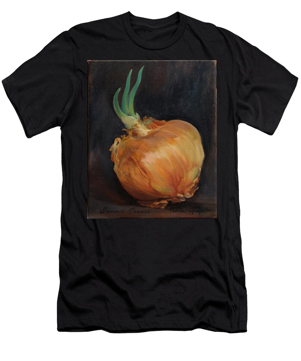 Onion T-Shirt featuring the painting Second Chance by Christine Lytwynczuk