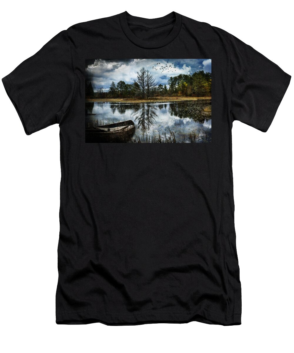 Evie T-Shirt featuring the photograph Seney and the Rowboat by Evie Carrier