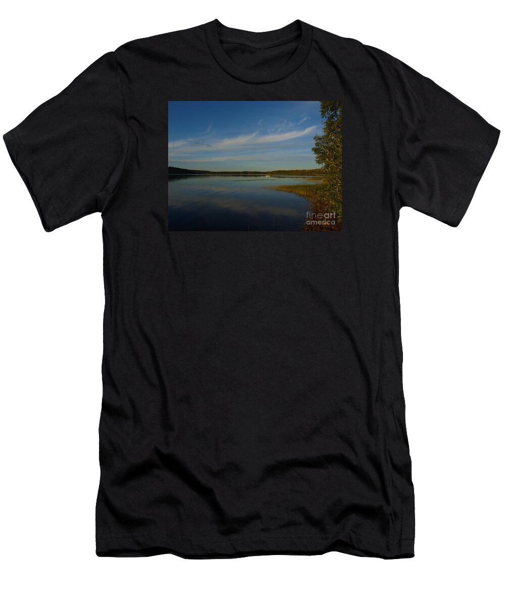 Clouds T-Shirt featuring the photograph Serene Dive by Vivian Martin