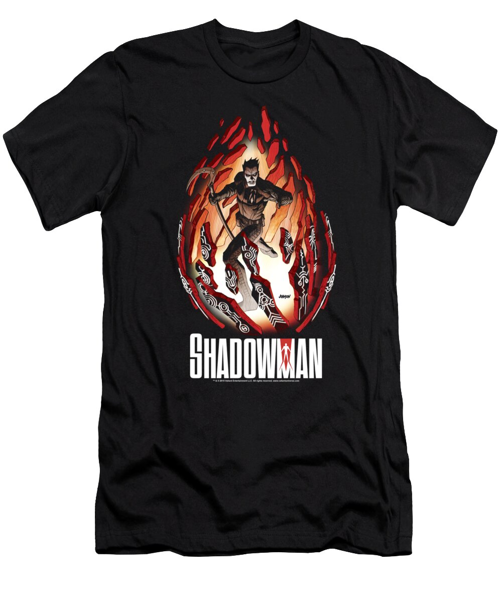  T-Shirt featuring the digital art Shadowman - Burst by Brand A