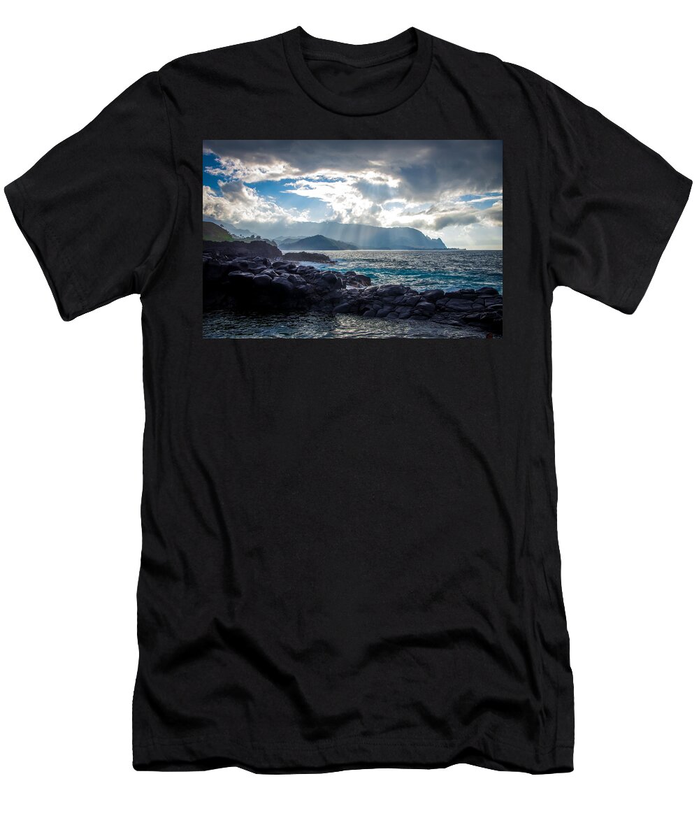 Sunset T-Shirt featuring the photograph Shine Down from Heaven by Will Wagner
