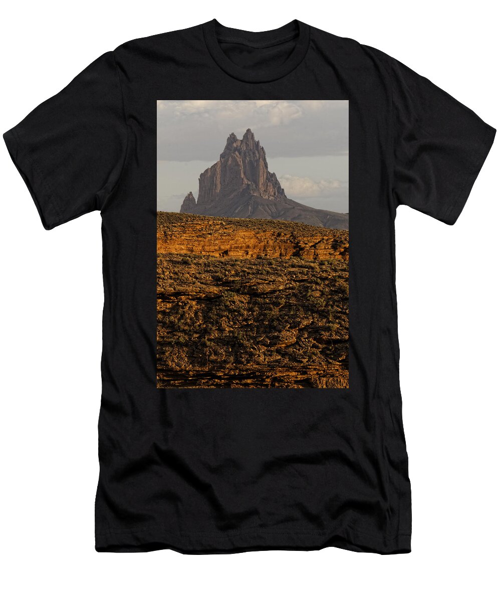 Shiprock T-Shirt featuring the photograph Shiprock 1 by Jonathan Davison