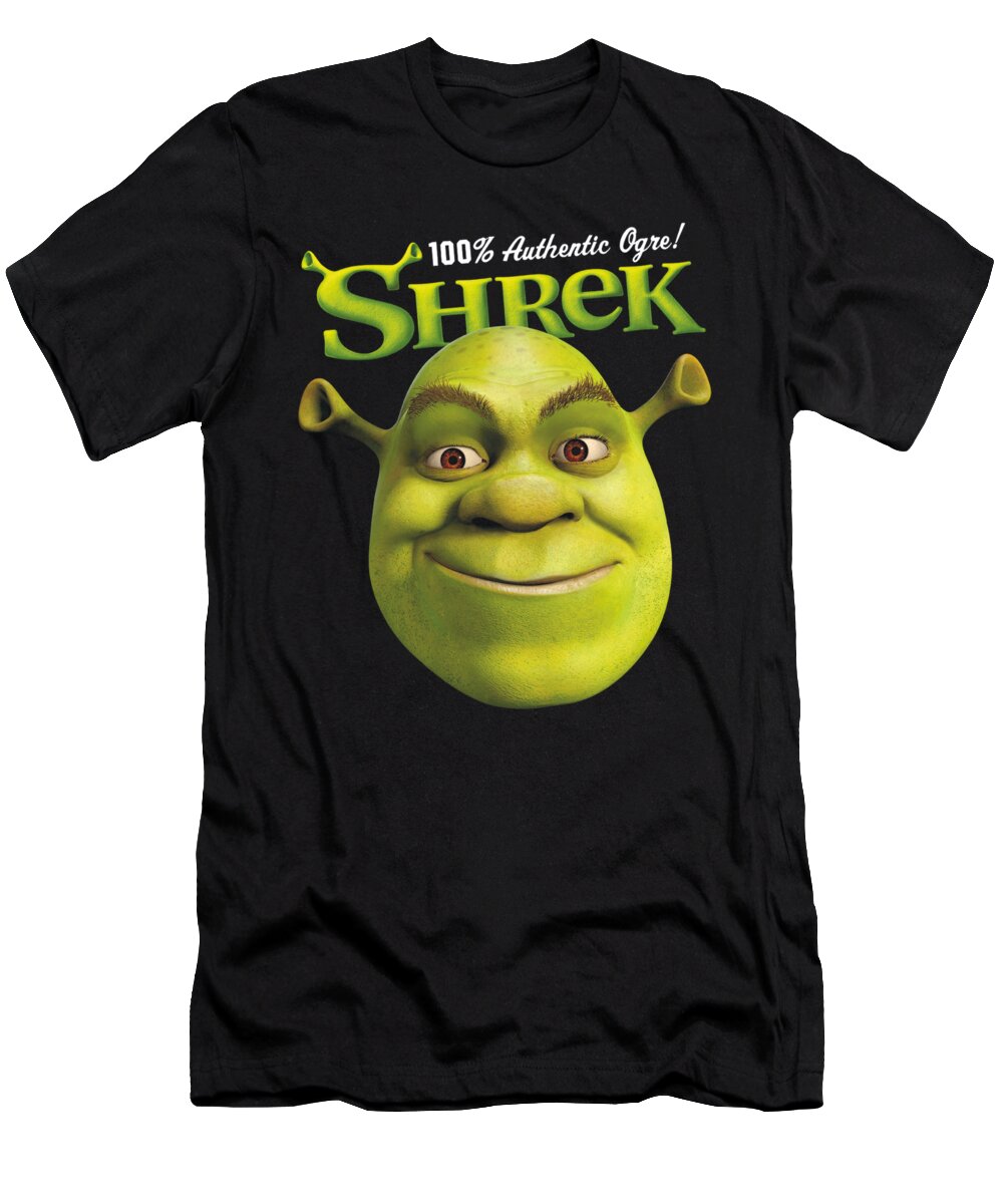 Shrek T-Shirt featuring the digital art Shrek - Authentic by Brand A