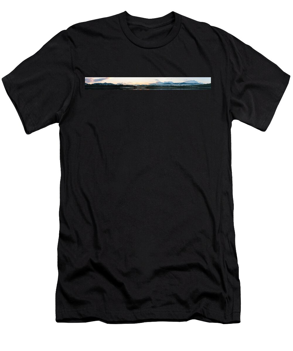 Panorama T-Shirt featuring the photograph Silver Lake Sunset 5472 by Brent L Ander