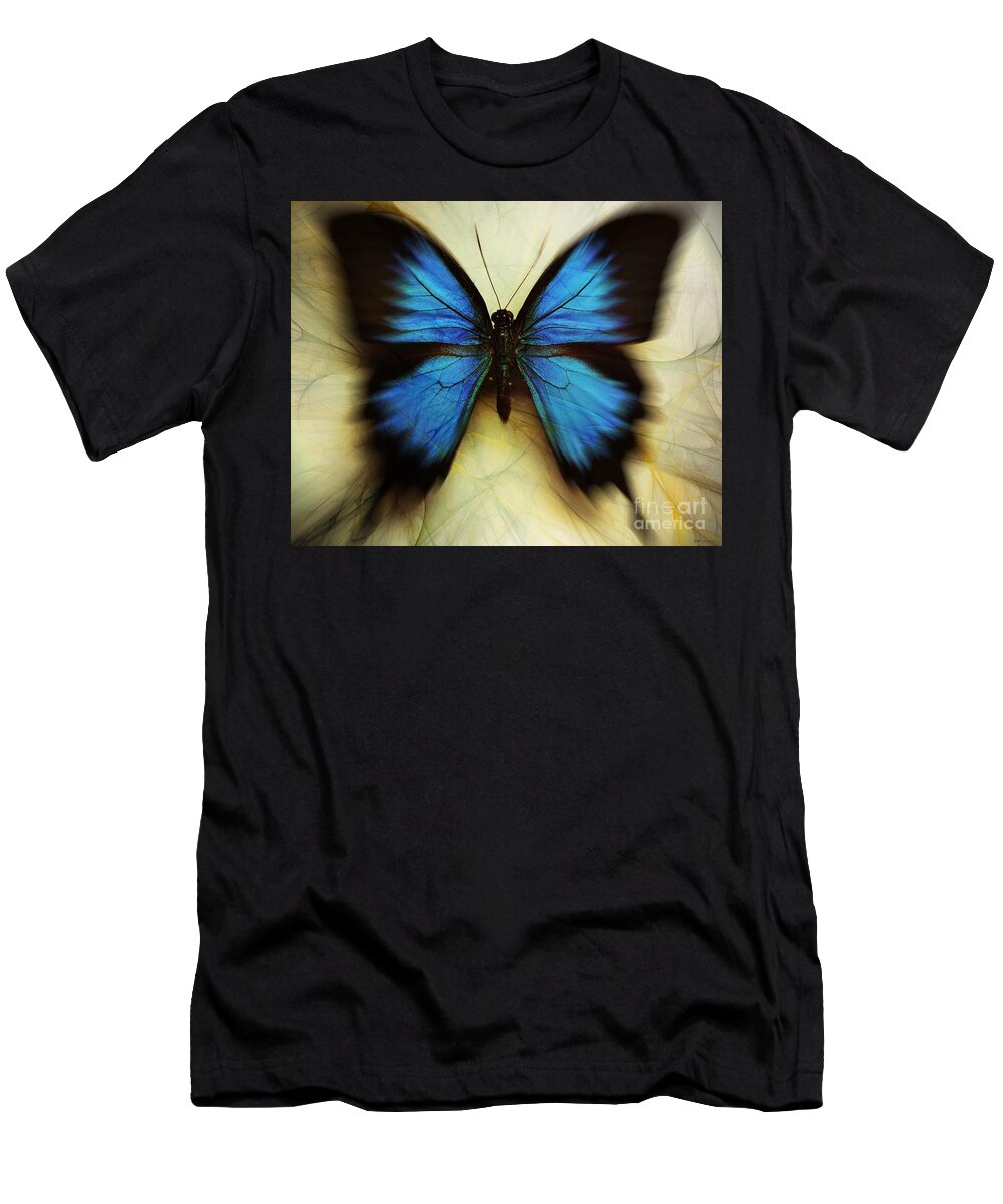 Sketchy Butterfly T-Shirt featuring the digital art Sketchy Butterfly by Elizabeth McTaggart