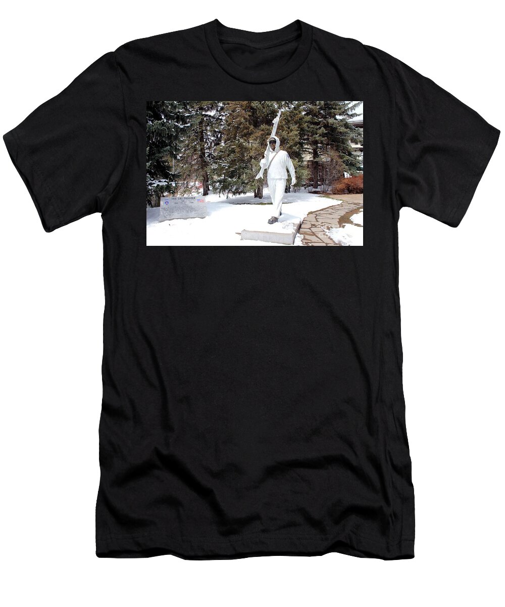 Vail T-Shirt featuring the photograph Ski Trooper by Fiona Kennard