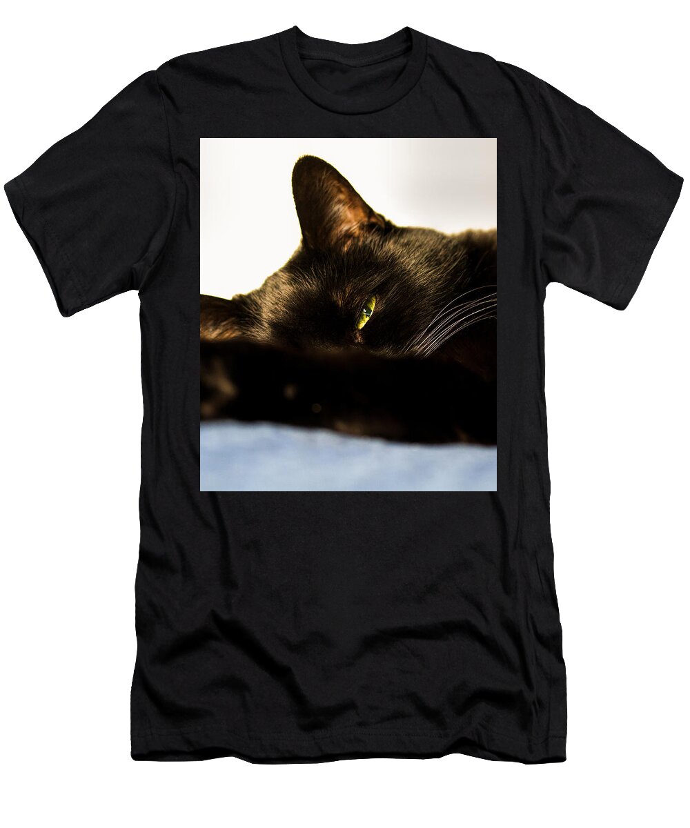 Animal T-Shirt featuring the photograph Sleeping with one eye open by Bob Orsillo
