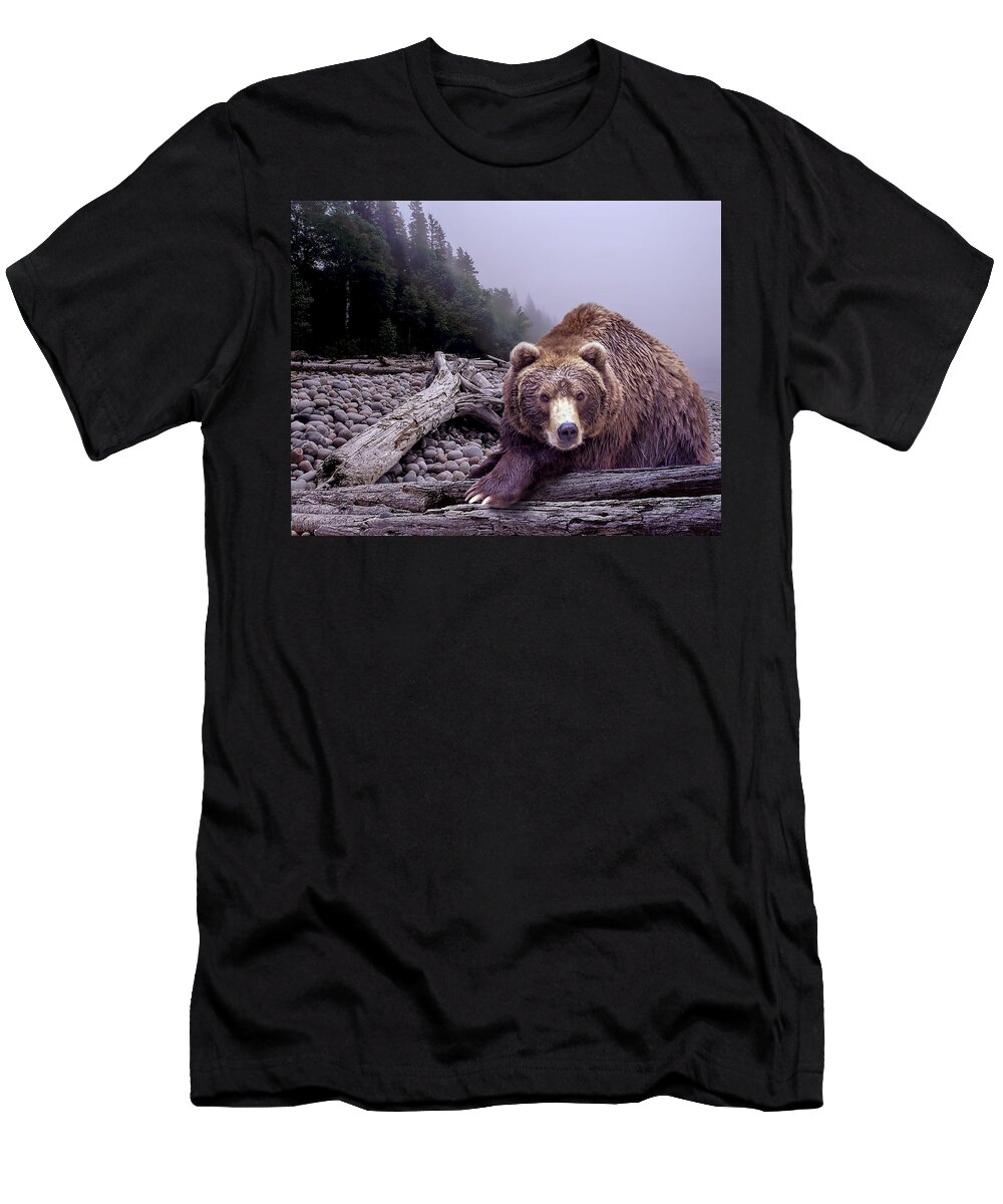 Art T-Shirt featuring the photograph Some Days You Eat the Bear Some Days the Bear Eats You by Randall Nyhof