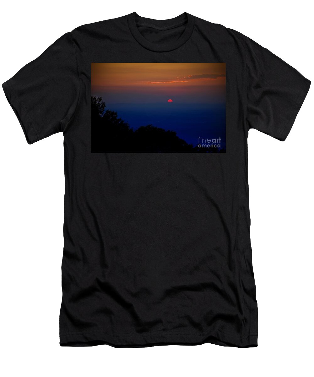 Nature T-Shirt featuring the photograph South Mountain Sunset by Ronald Lutz