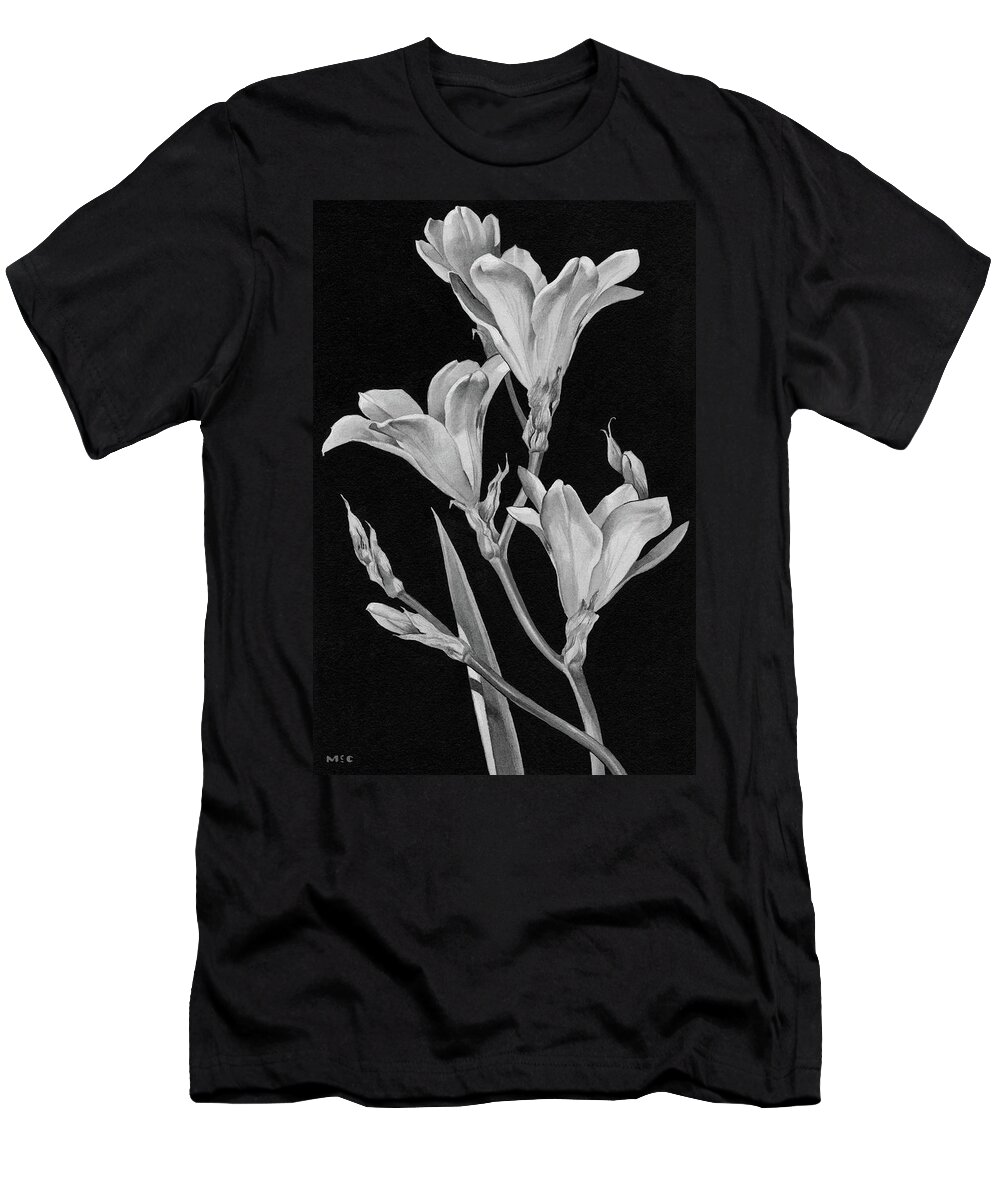 Flowers T-Shirt featuring the digital art Sparaxis Flowers by Florence Mccurdy