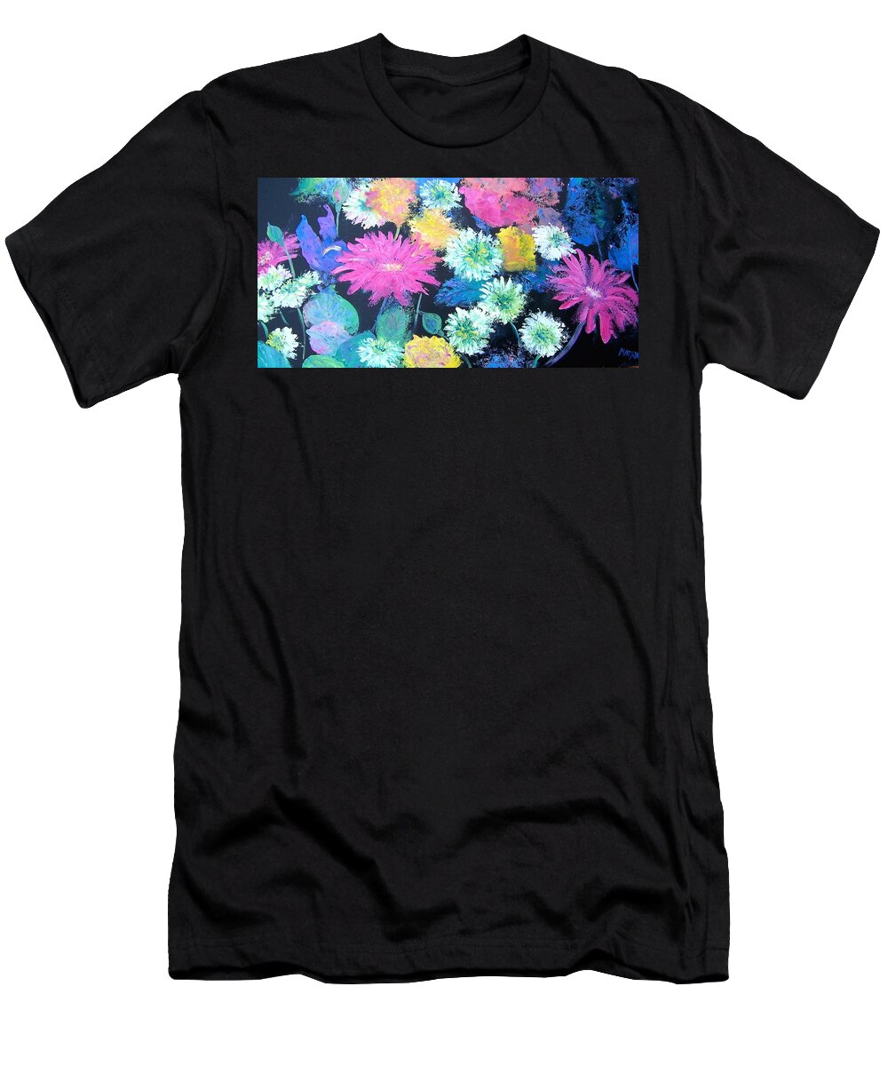 Flowers T-Shirt featuring the painting Spring Flowers by Jan Matson
