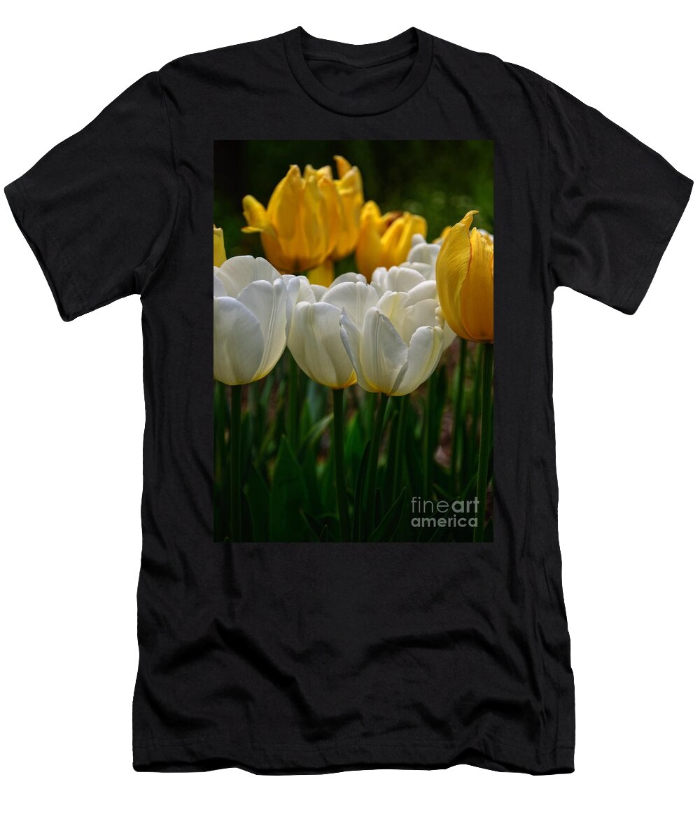 Spring T-Shirt featuring the photograph Spring Tulips by Debra Fedchin