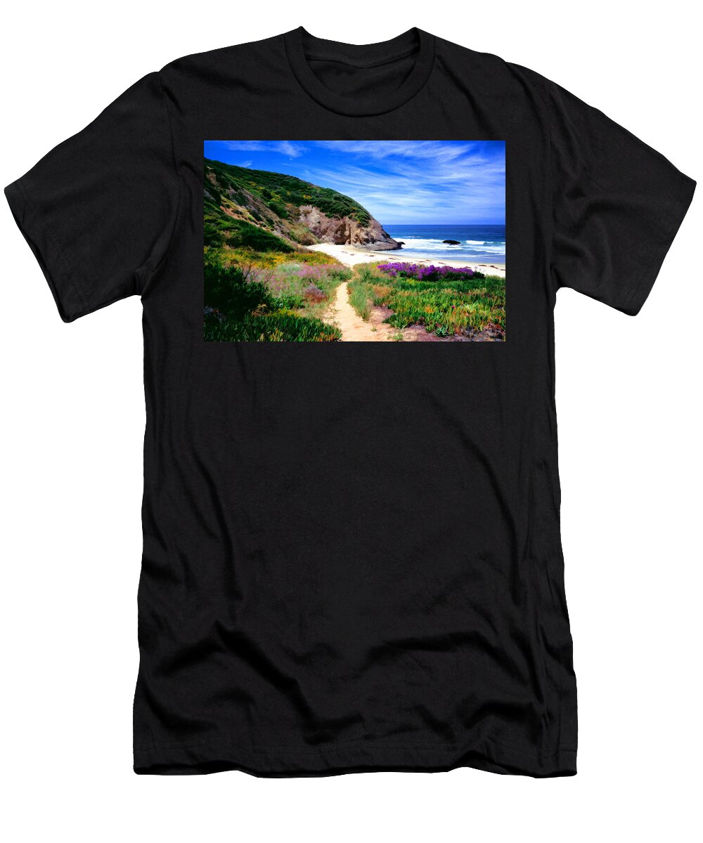Flowers T-Shirt featuring the digital art Springtime Trail by Cliff Wassmann