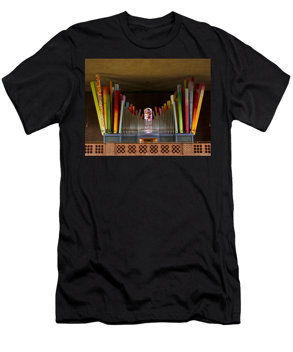 Orgel T-Shirt featuring the photograph St Elisabeth Augsburg by Jenny Setchell