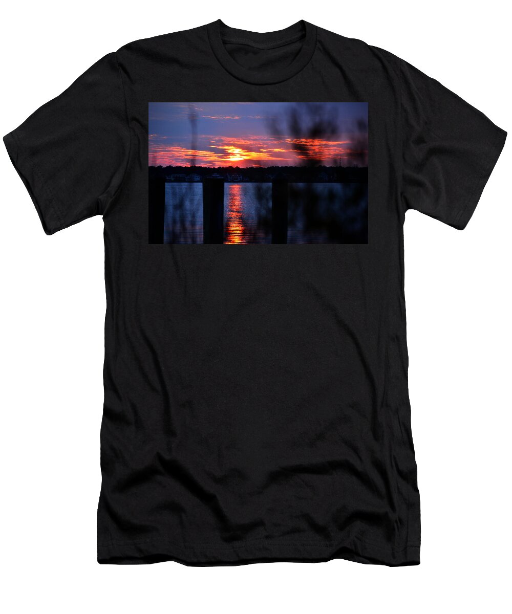 St Marten River T-Shirt featuring the photograph St. Marten River Sunset by Bill Swartwout