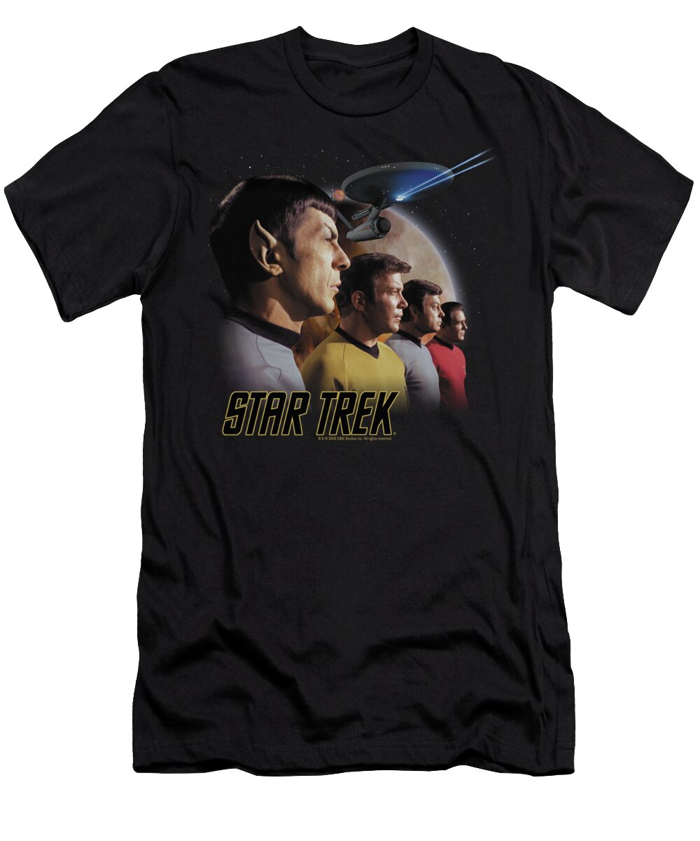 Star Trek T-Shirt featuring the digital art St Original - Forward To Adventure by Brand A