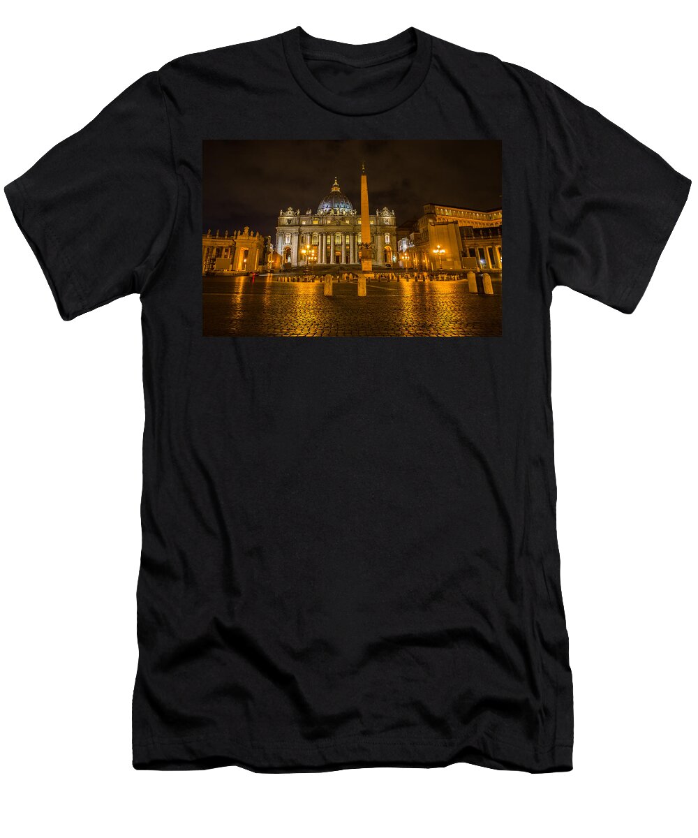 Bascilica T-Shirt featuring the photograph St Peters Bascilica by Weir Here And There