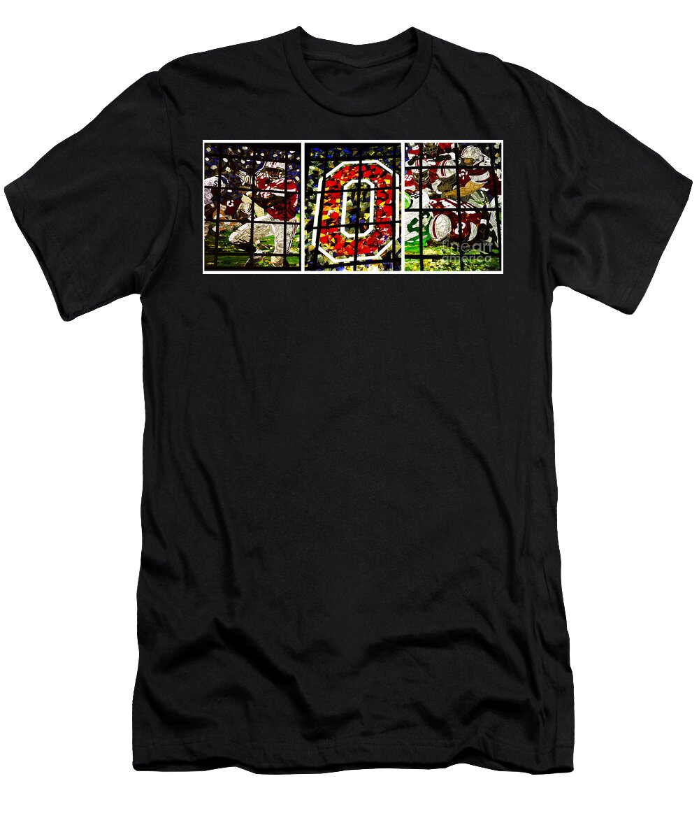 Stained Glass T-Shirt featuring the photograph Stained Glass at the Horseshoe by David Bearden
