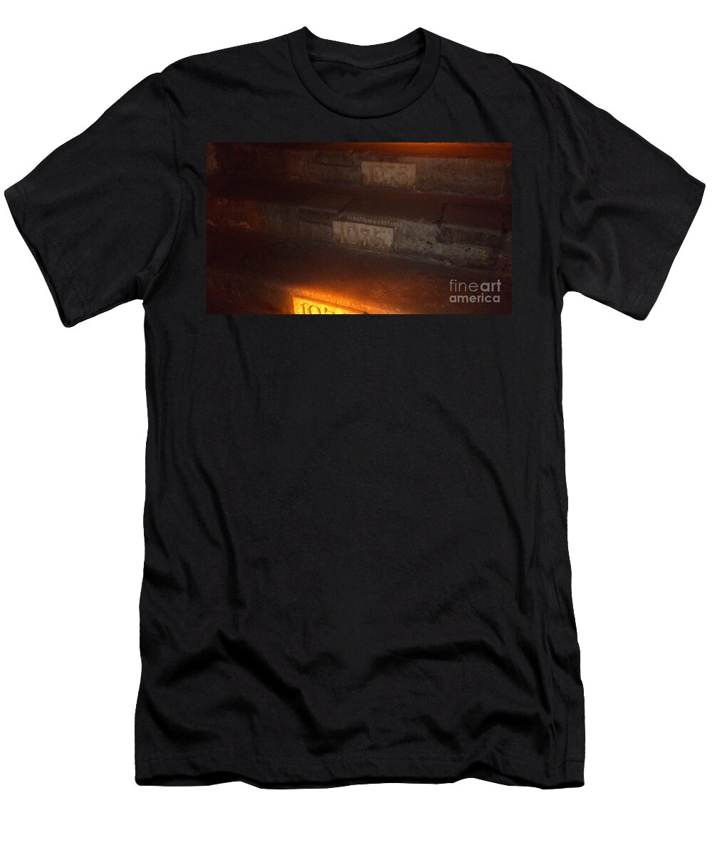 Champagne T-Shirt featuring the photograph Stairs in Reims by Tiziana Maniezzo