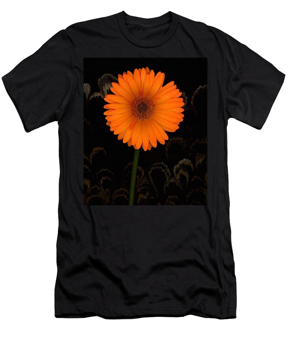 Gerbera Daisy T-Shirt featuring the photograph Standing Tall by Suzanne Gaff