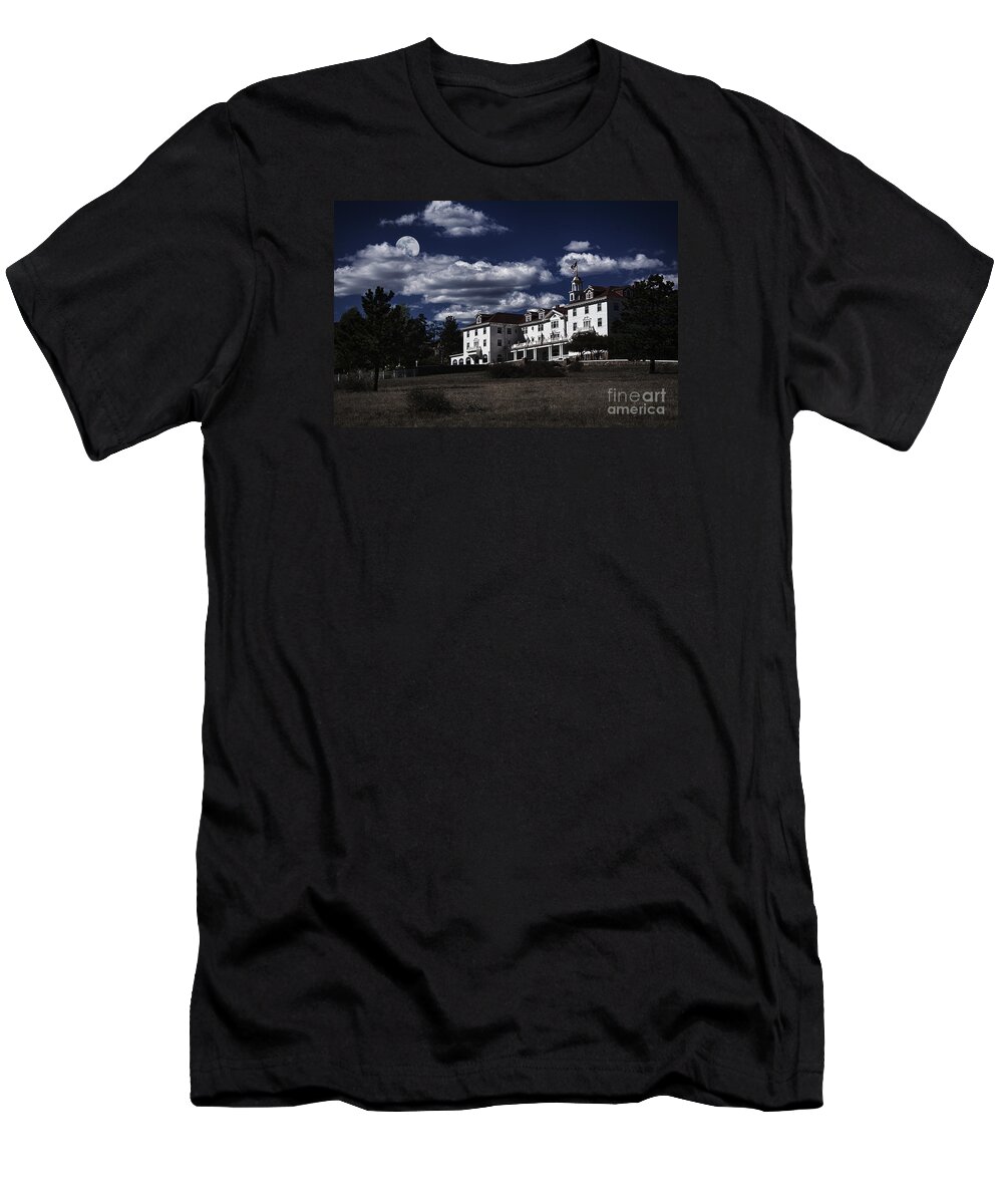 Stanley Hotel T-Shirt featuring the photograph Stanley Hotel by Priscilla Burgers
