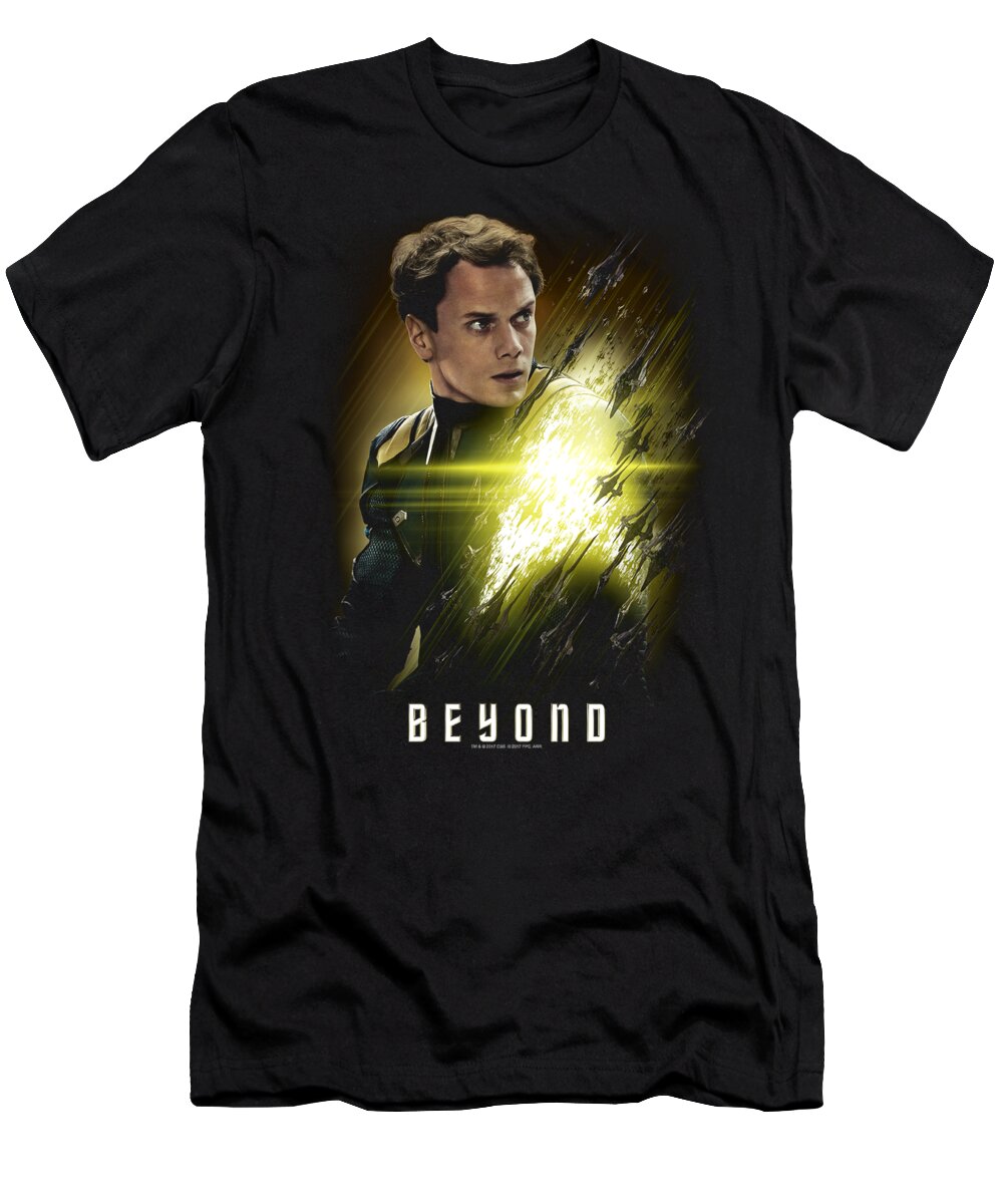  T-Shirt featuring the digital art Star Trek Beyond - Chekov Poster by Brand A