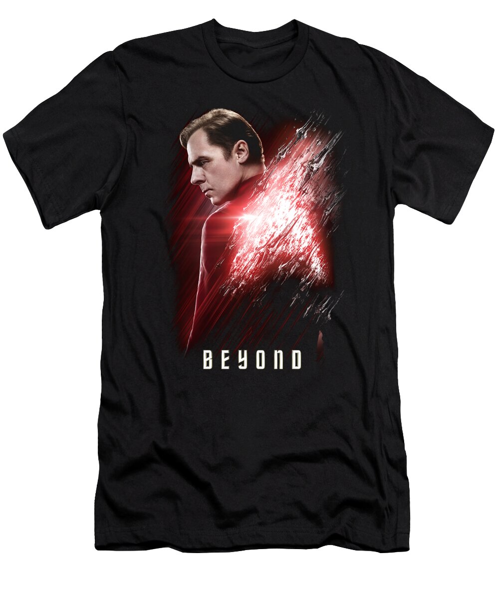  T-Shirt featuring the digital art Star Trek Beyond - Scotty Poster by Brand A