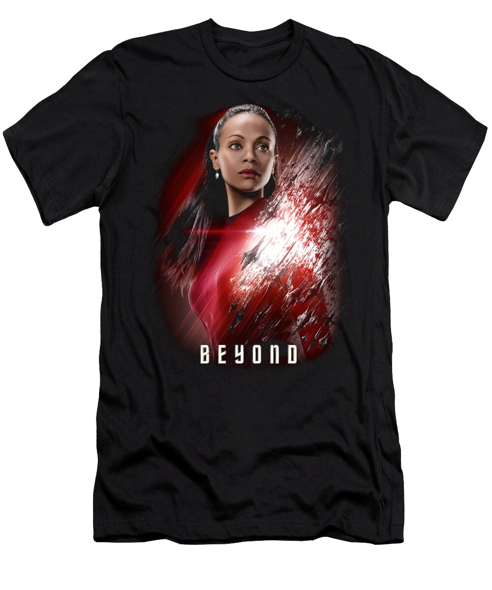  T-Shirt featuring the digital art Star Trek Beyond - Uhura Poster by Brand A