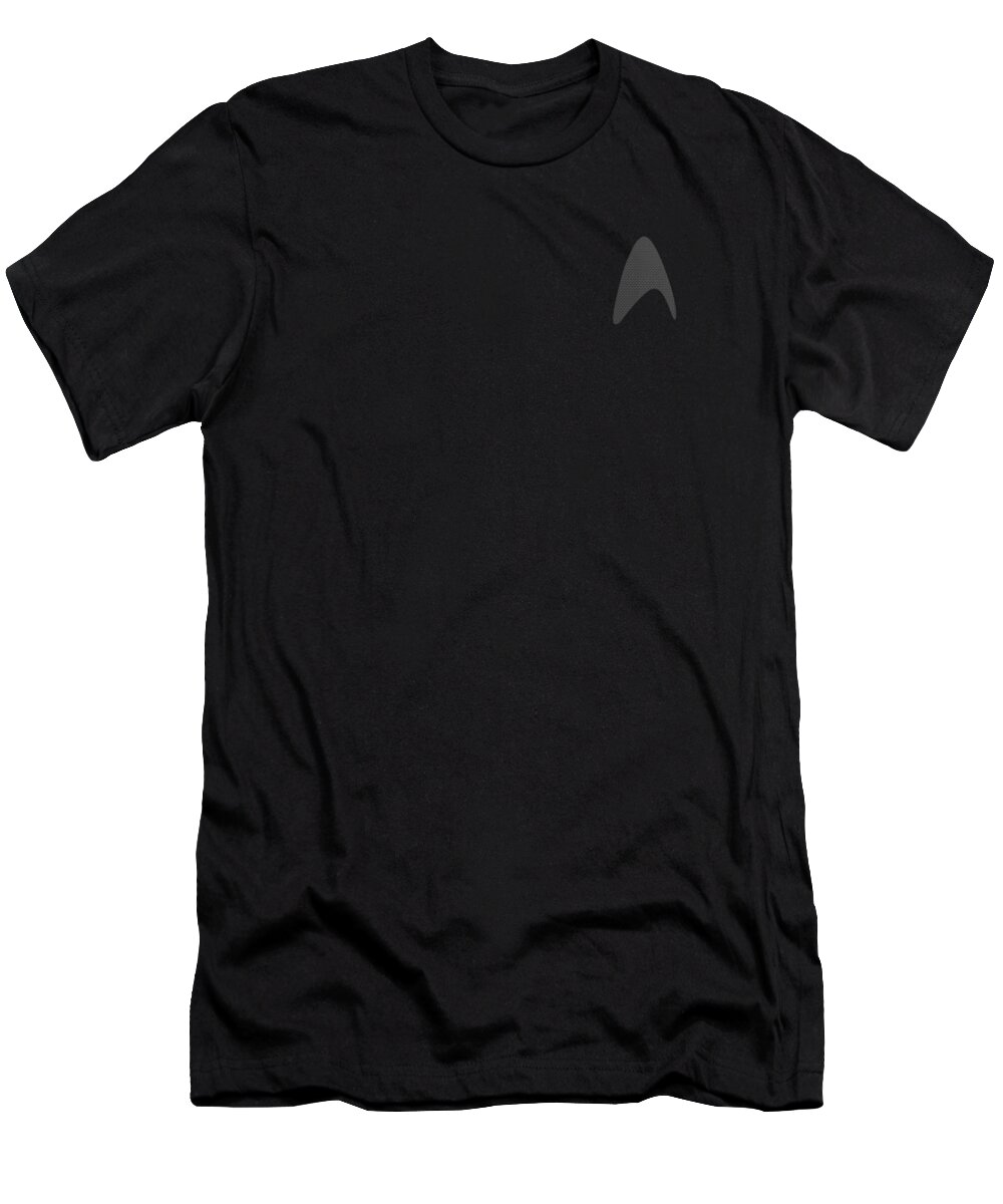 Star Trek T-Shirt featuring the digital art Star Trek - Darkness Command Logo by Brand A
