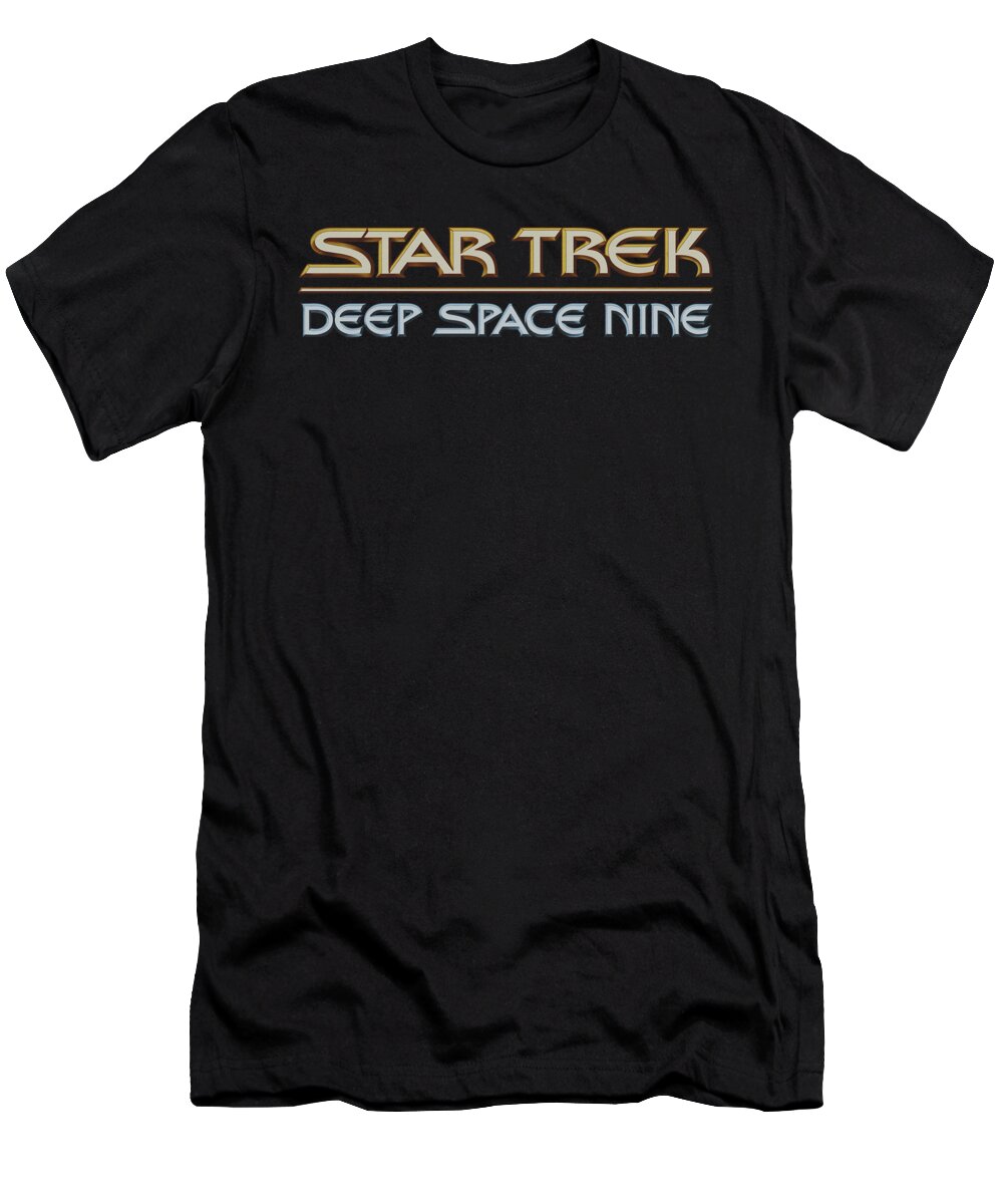 Star Trek T-Shirt featuring the digital art Star Trek - Deep Space Nine Logo by Brand A