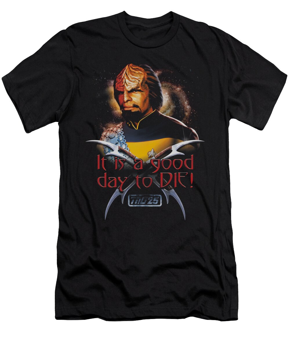  T-Shirt featuring the digital art Star Trek - Good Day To Die by Brand A