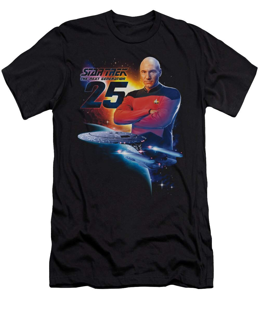  T-Shirt featuring the digital art Star Trek - Tng 25 by Brand A