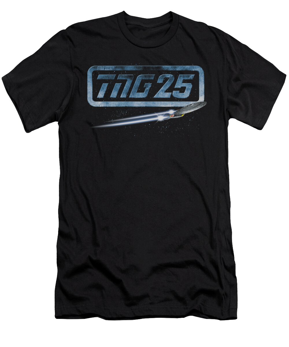 Star Trek T-Shirt featuring the digital art Star Trek - Tng 25 Enterprise by Brand A