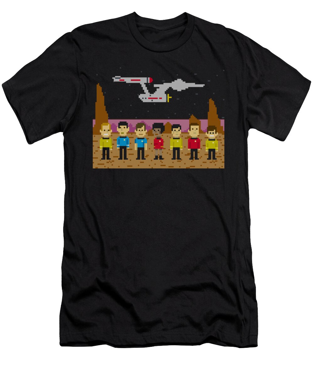  T-Shirt featuring the digital art Star Trek - Tos Trexel Crew by Brand A