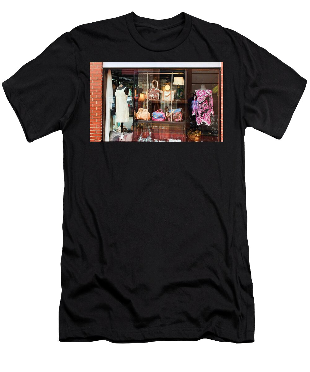 Window T-Shirt featuring the photograph Storefront 2 by Cathy Anderson