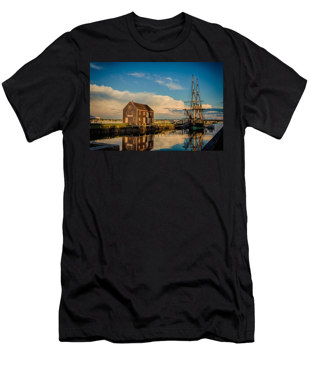 Salem T-Shirt featuring the photograph Storm clearing Pedrick house by Jeff Folger