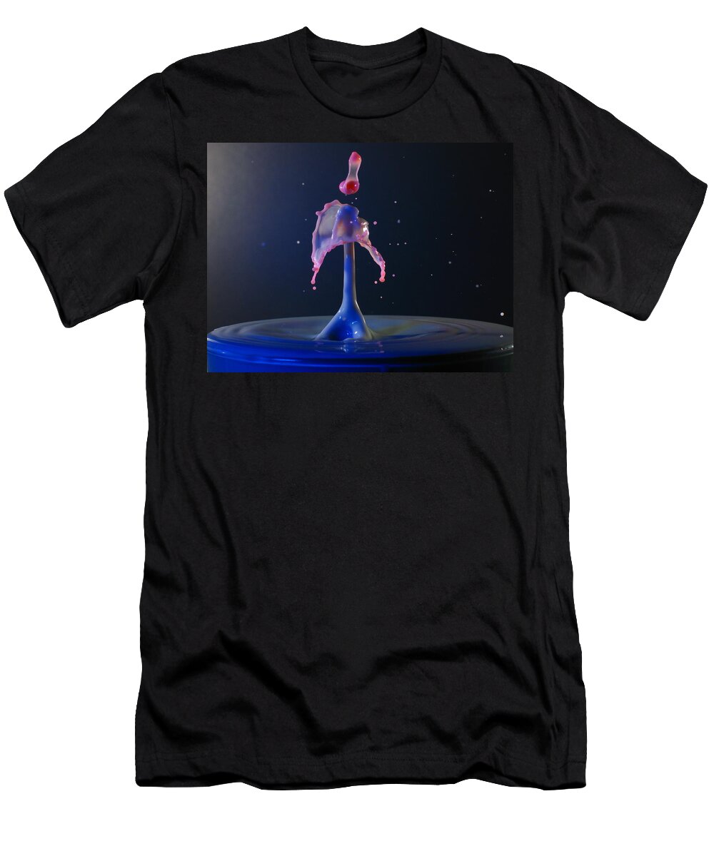 Water Drops T-Shirt featuring the photograph Strange Love by Kevin Desrosiers