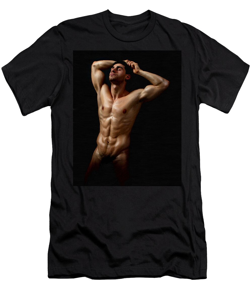 Stretcher T-Shirt featuring the painting Stretcher by Troy Caperton