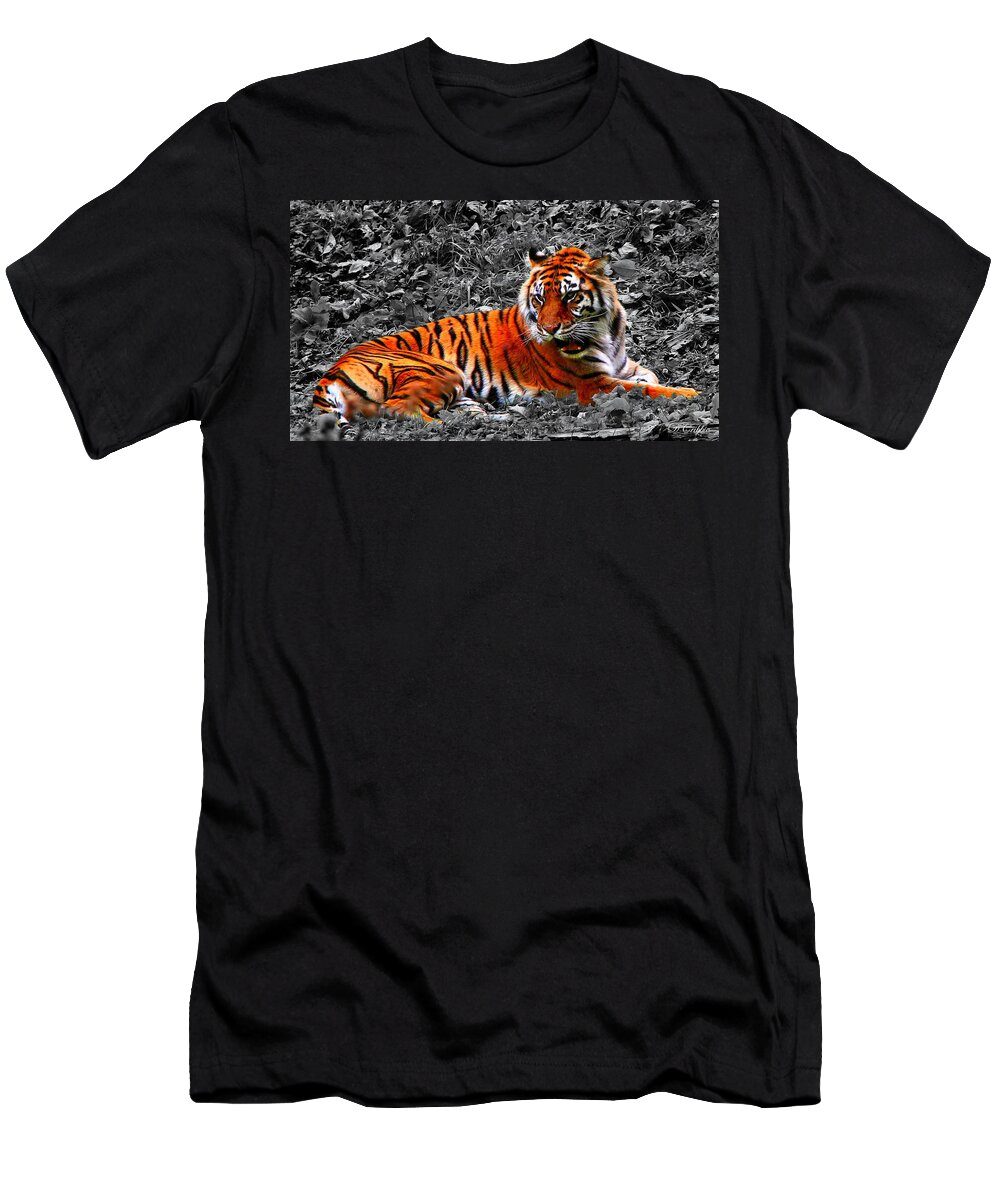 Animal T-Shirt featuring the photograph Sumatran Tiger by Davandra Cribbie